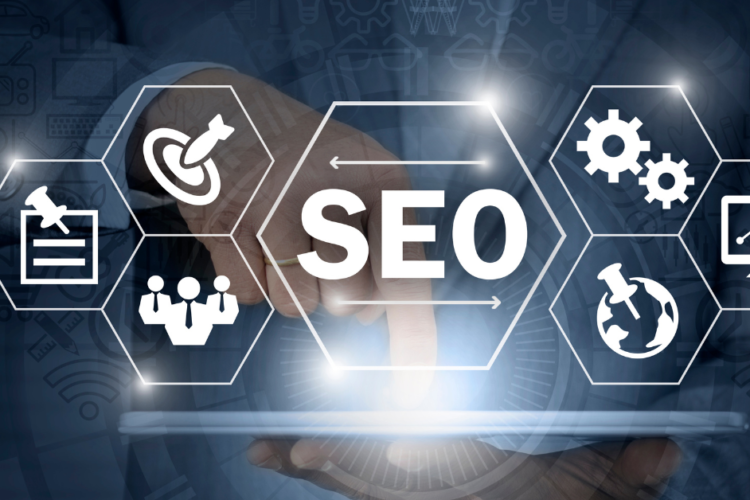 Search Engine Banner with text "SEO"